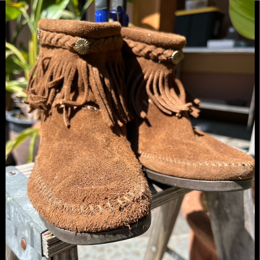 Suede moccassins